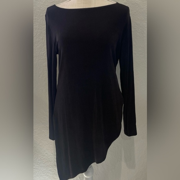 Chico's /Travelers/NWT/ Elegant /Black Long Sleeve Top/ size 3 - Picture 1 of 7